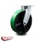 Service Caster 8 Inch Kingpinless Green Poly on Steel Wheel Swivel Top Plate Caster SCC SCC-KP30S820-PUR-GB - alternate 6
